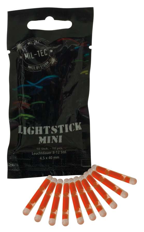 Mil-Tec Mini Chem-Light, 10 Pack
