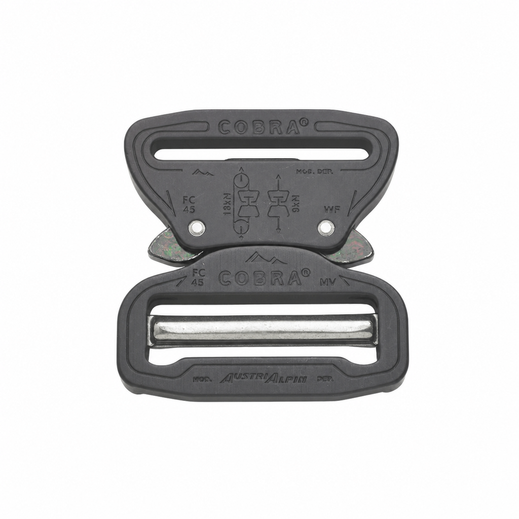 45 mm Austri-Alpin COBRA PRO-STYLE buckle in matt black.