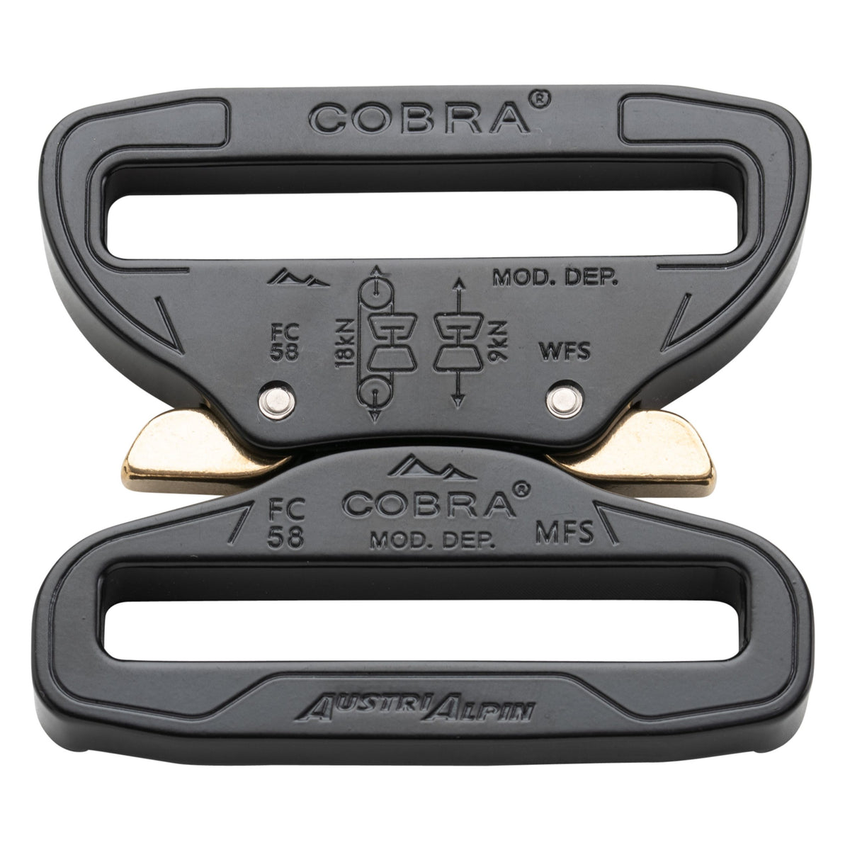 58mm Austri-Alpin Cobra Pro-Style Buckle Black