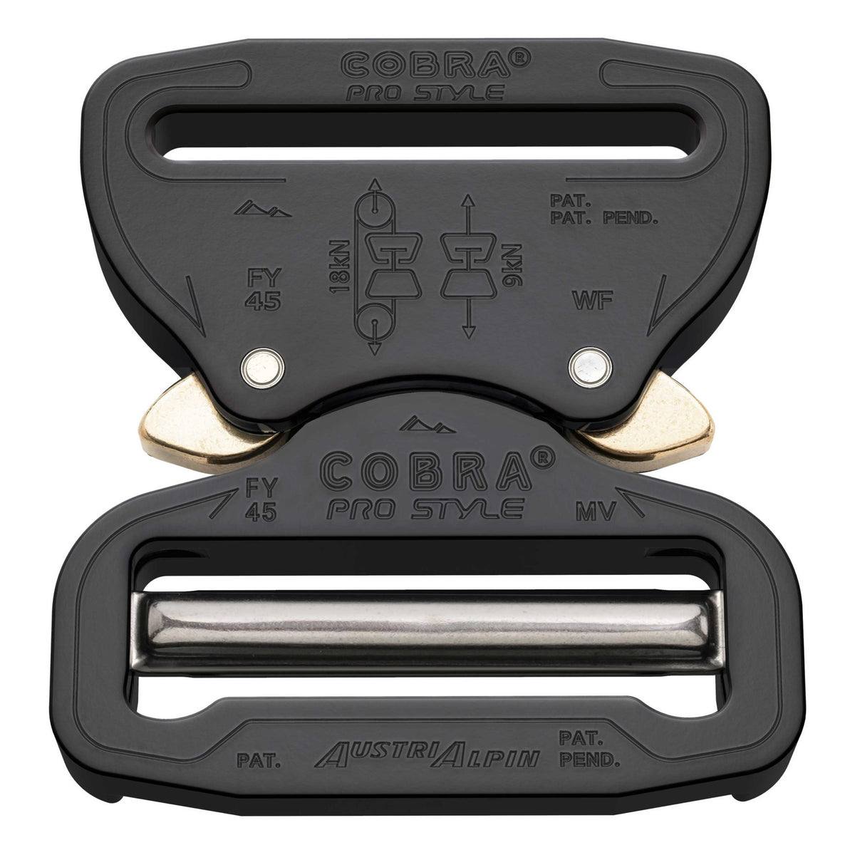 45mm Austri-Alpin Cobra Pro-Style Buckle Black