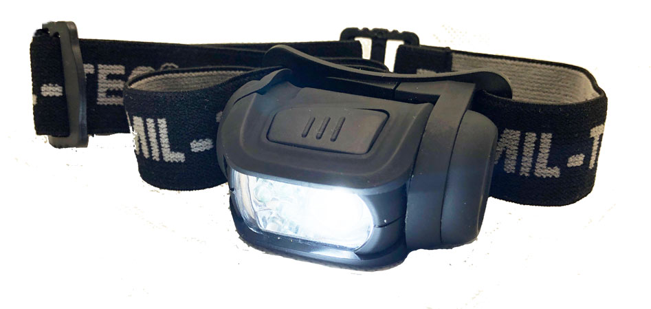 Mil-Tec 4 Colour LED Headlamp