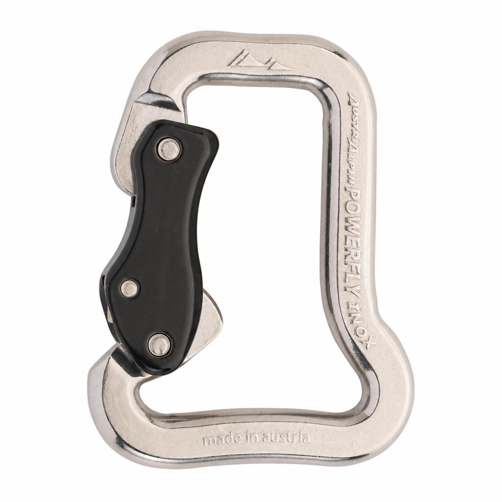 Austri-Alpin PowerFly Slide-Lock Carabiner isolated on white background