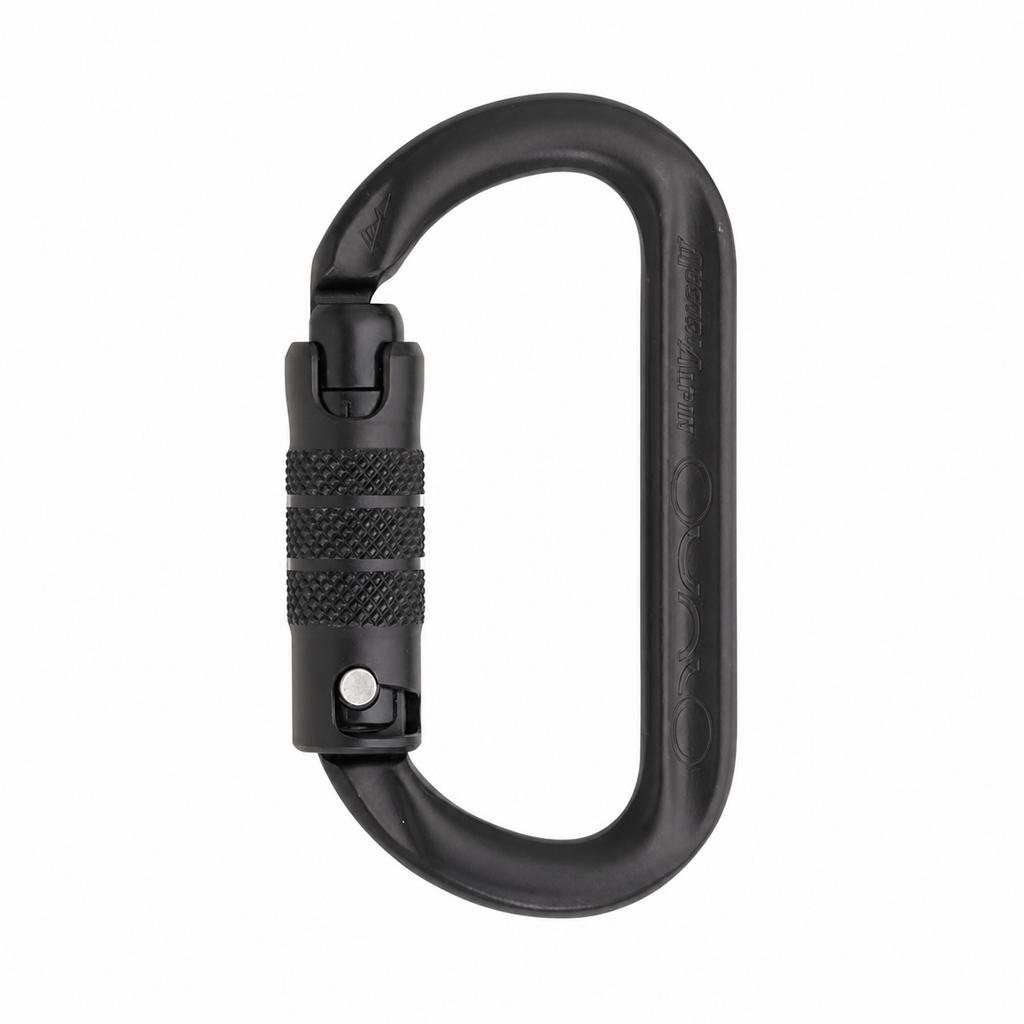 Austri-Alpin Ovalo 3-Way-Autolock Tactical Carabiner isolated on white background
