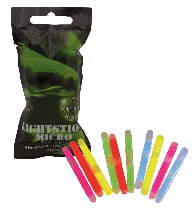 Mil-Tec Micro Chem-Light, 10 Pack Assorted