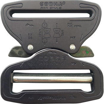 50mm Austri-Alpin Cobra Pro-Style Buckle Matt-Black