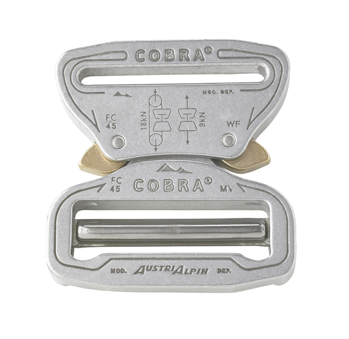 Austri-Alpin Cobra Pro-Style Buckle Polished 45mm.